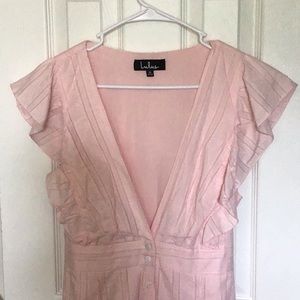 Lulus Cotton dress; XL; light pink
